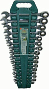 Набор ключей комбинированных трещоточных Jonnesway 8-24 мм W45516S