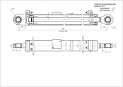 Гидроцилиндр ЦГ-125.63х1400.11