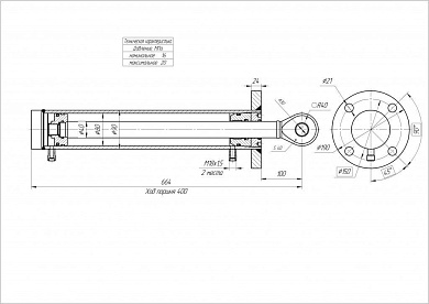 Гидроцилиндр ЦГ-80.40х400.32