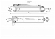 Гидроцилиндр ЦГ-125.80х640.11