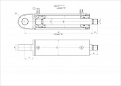 Гидроцилиндр ЦГ-60.30х170.23